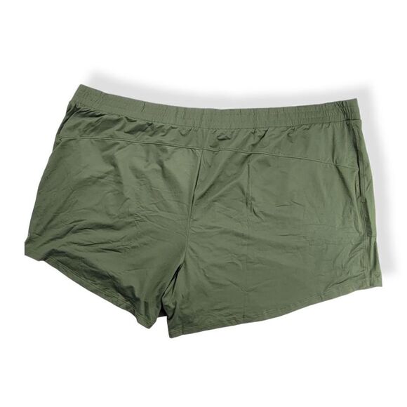 All In Motion Mid-Rise Green Knit shorts 4X - Picture 2 of 2
